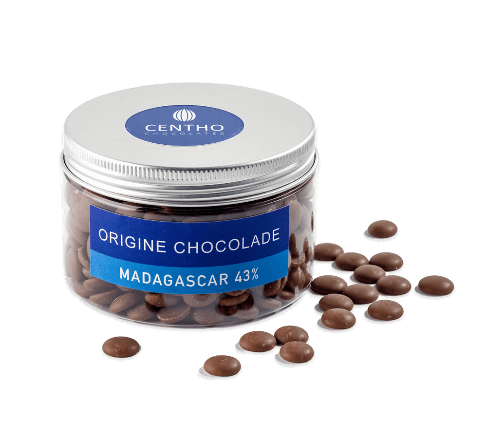 Chocoladedruppels – Madagascar (43%)
